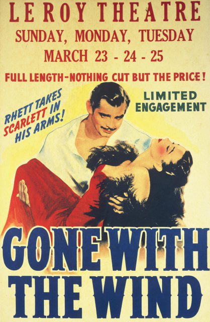 Poster for Gone with the Wind
